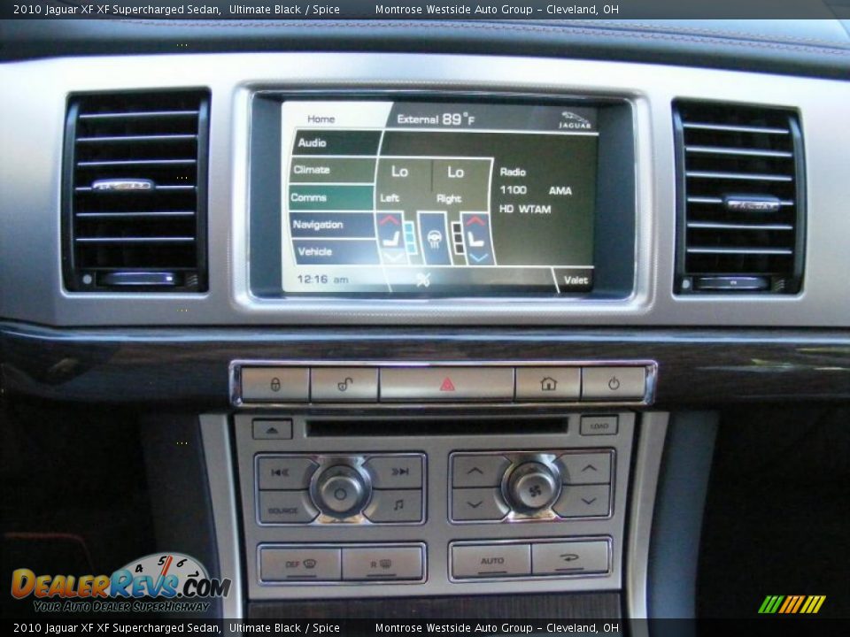 2010 Jaguar XF XF Supercharged Sedan Ultimate Black / Spice Photo #18