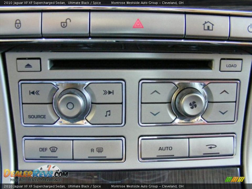 2010 Jaguar XF XF Supercharged Sedan Ultimate Black / Spice Photo #20