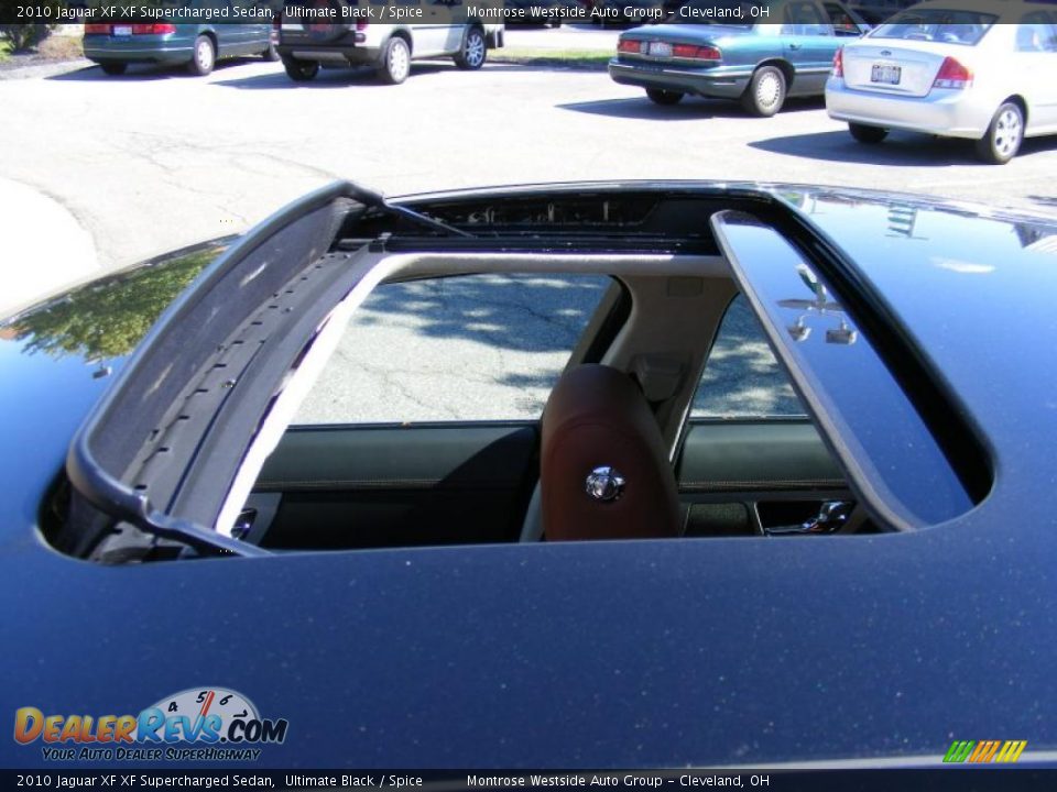 2010 Jaguar XF XF Supercharged Sedan Ultimate Black / Spice Photo #23