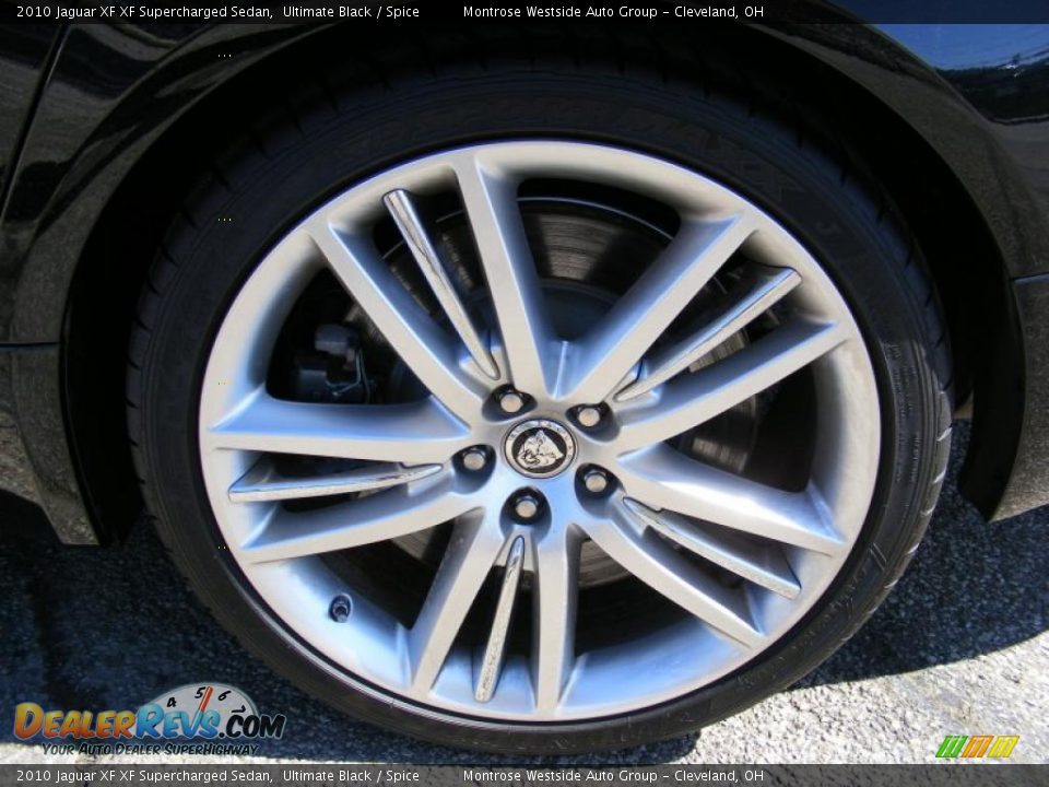2010 Jaguar XF XF Supercharged Sedan Ultimate Black / Spice Photo #25