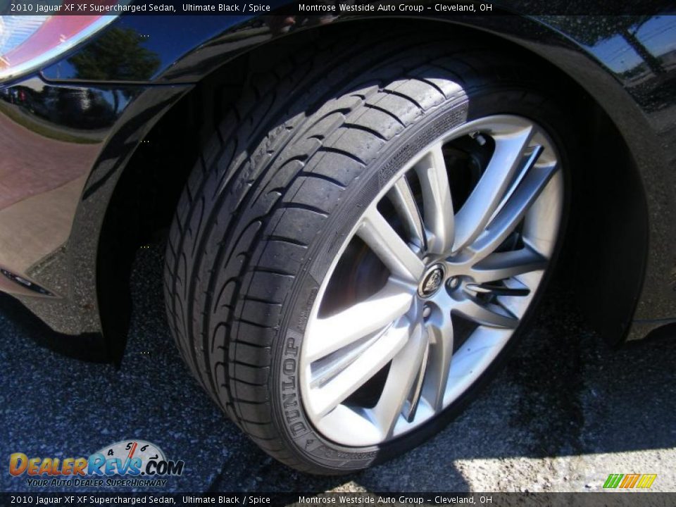2010 Jaguar XF XF Supercharged Sedan Ultimate Black / Spice Photo #26