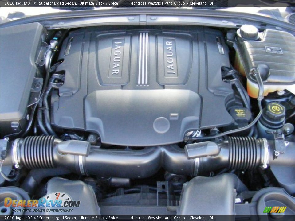 2010 Jaguar XF XF Supercharged Sedan Ultimate Black / Spice Photo #27