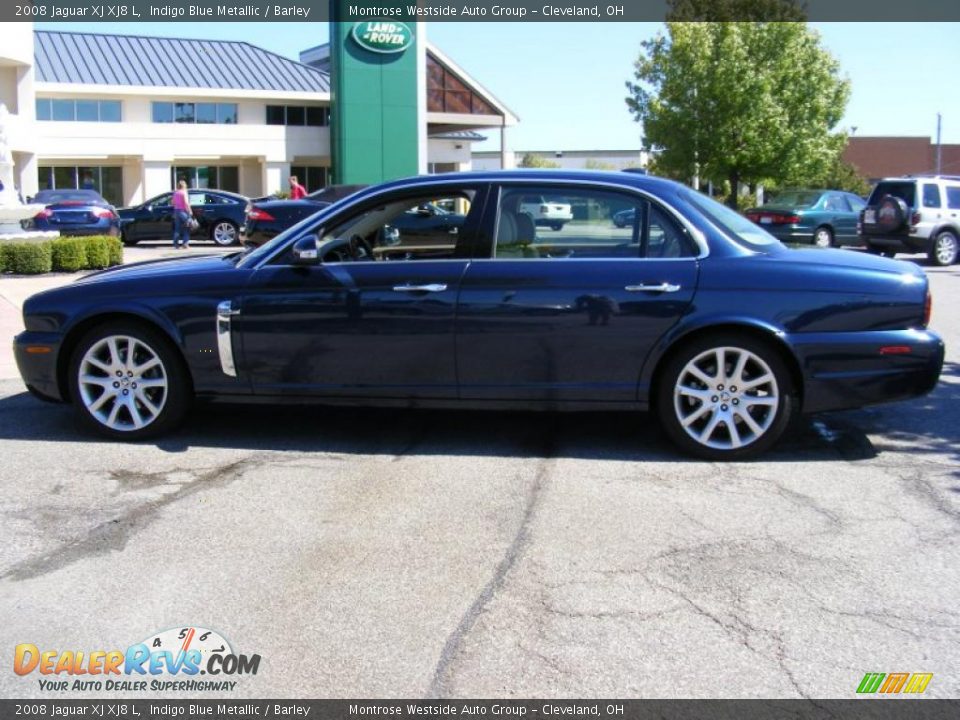 2008 Jaguar XJ XJ8 L Indigo Blue Metallic / Barley Photo #2