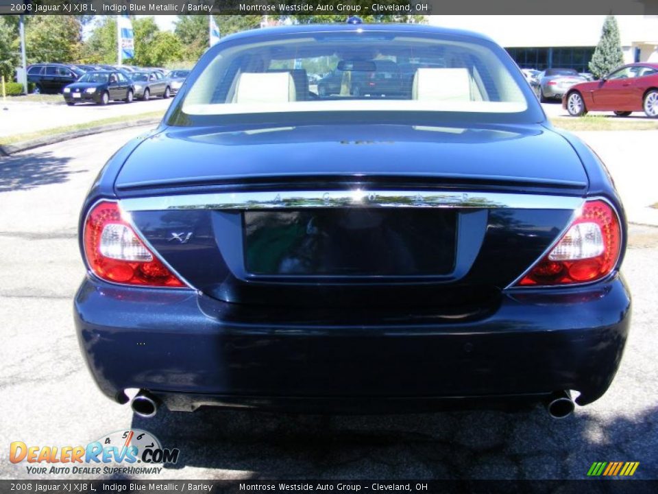 2008 Jaguar XJ XJ8 L Indigo Blue Metallic / Barley Photo #4