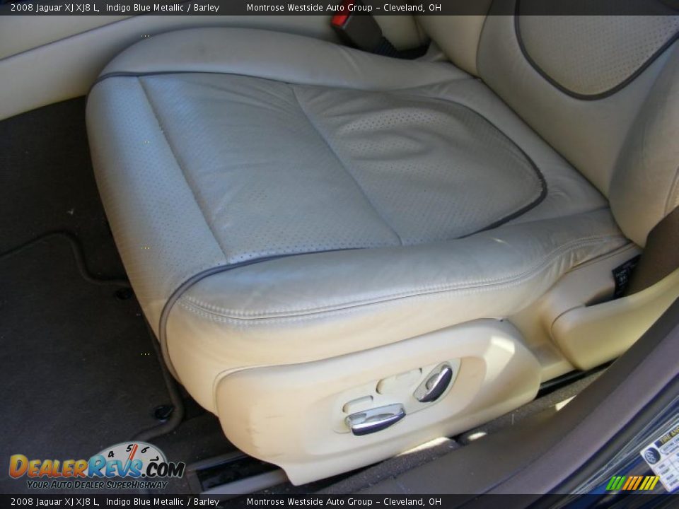 2008 Jaguar XJ XJ8 L Indigo Blue Metallic / Barley Photo #10
