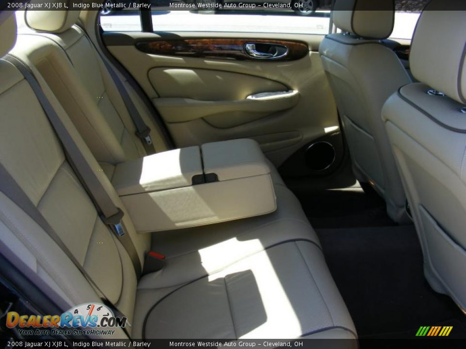 2008 Jaguar XJ XJ8 L Indigo Blue Metallic / Barley Photo #12