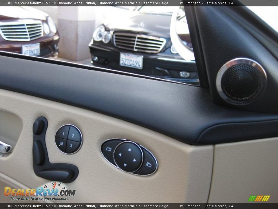 2008 Mercedes-Benz CLS 550 Diamond White Edition Diamond White Metallic / Cashmere Beige Photo #8