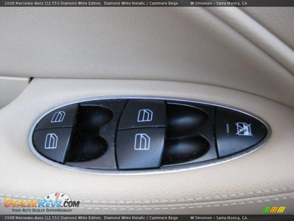 2008 Mercedes-Benz CLS 550 Diamond White Edition Diamond White Metallic / Cashmere Beige Photo #9