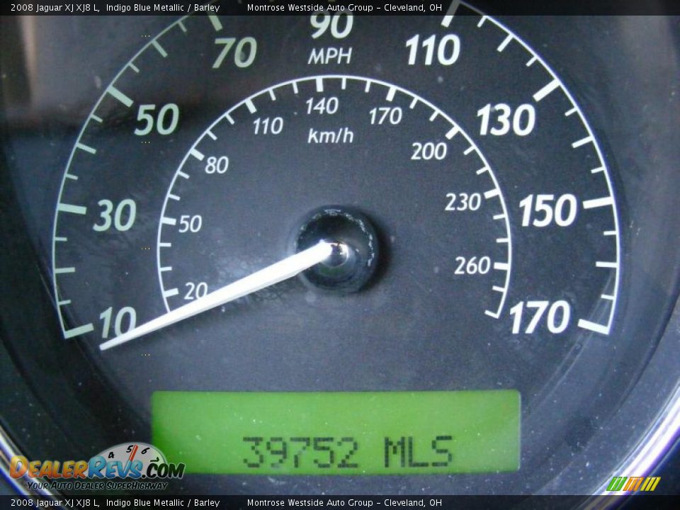 2008 Jaguar XJ XJ8 L Indigo Blue Metallic / Barley Photo #18