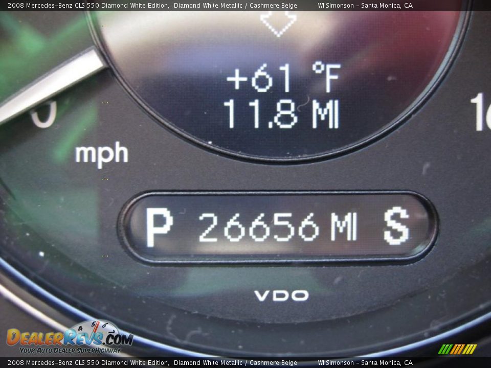 2008 Mercedes-Benz CLS 550 Diamond White Edition Diamond White Metallic / Cashmere Beige Photo #10