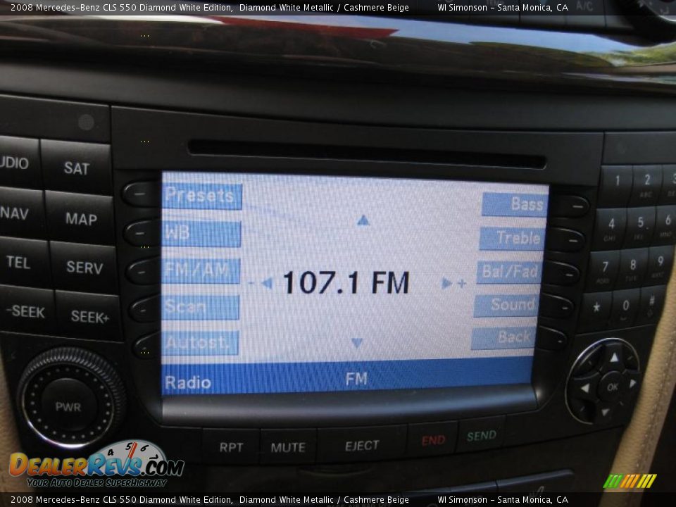 2008 Mercedes-Benz CLS 550 Diamond White Edition Diamond White Metallic / Cashmere Beige Photo #11