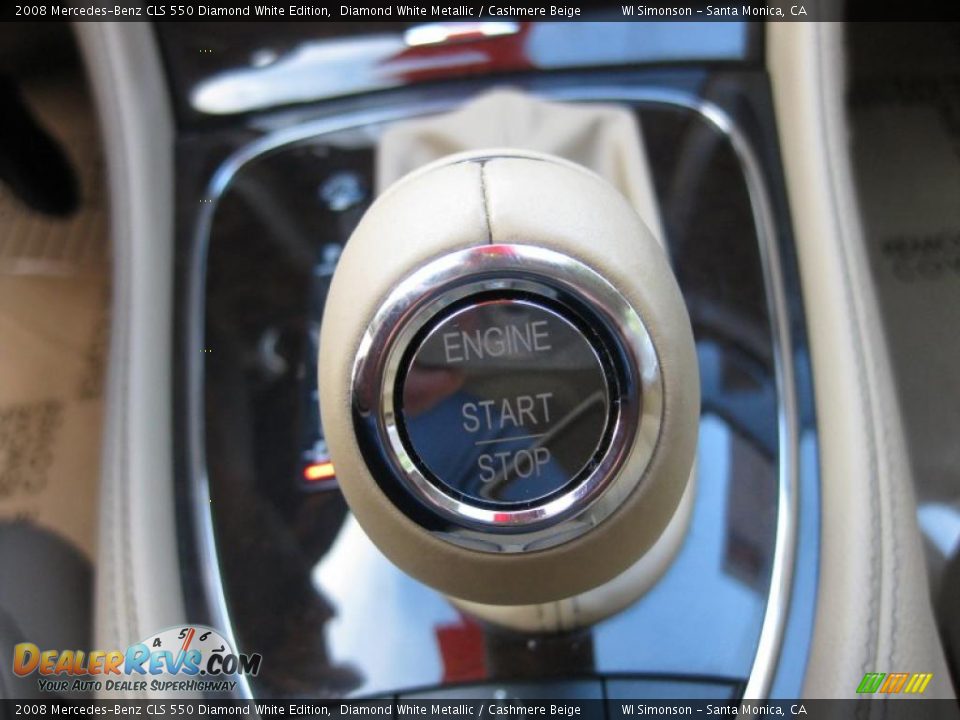 2008 Mercedes-Benz CLS 550 Diamond White Edition Diamond White Metallic / Cashmere Beige Photo #15