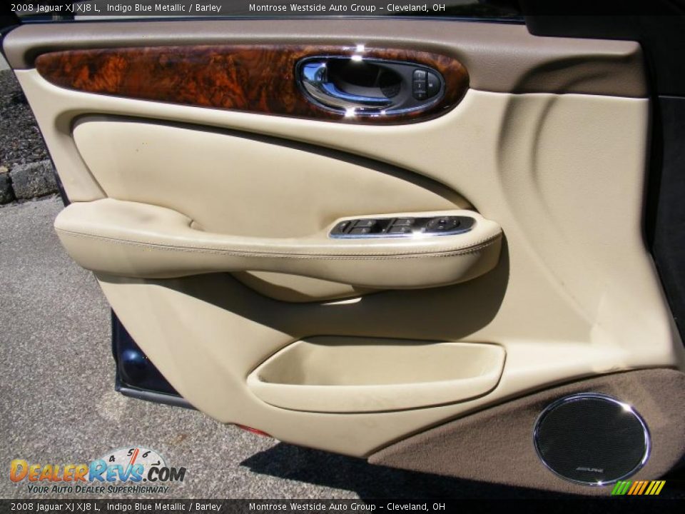 2008 Jaguar XJ XJ8 L Indigo Blue Metallic / Barley Photo #26