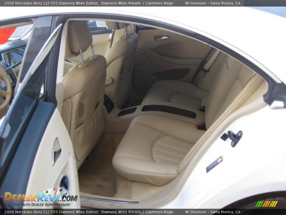 2008 Mercedes-Benz CLS 550 Diamond White Edition Diamond White Metallic / Cashmere Beige Photo #19