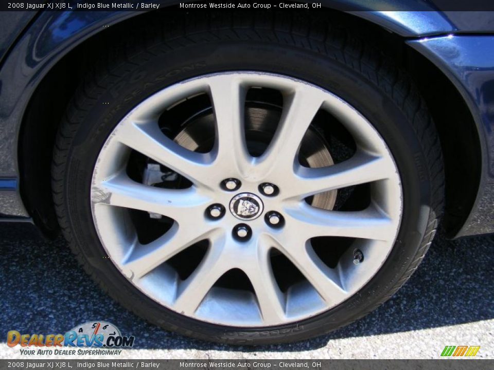 2008 Jaguar XJ XJ8 L Indigo Blue Metallic / Barley Photo #30