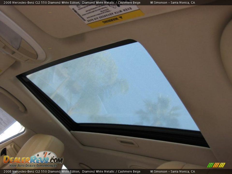 2008 Mercedes-Benz CLS 550 Diamond White Edition Diamond White Metallic / Cashmere Beige Photo #20