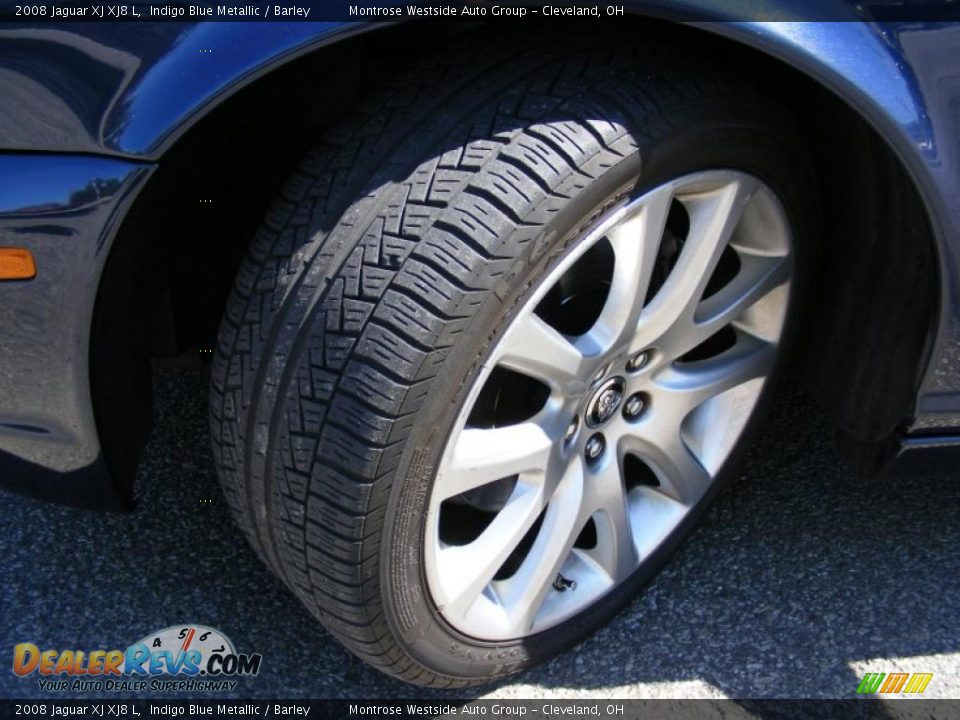 2008 Jaguar XJ XJ8 L Indigo Blue Metallic / Barley Photo #31