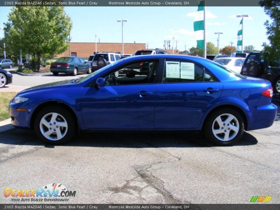 2003 Mazda MAZDA6 i Sedan Sonic Blue Pearl / Gray Photo #2