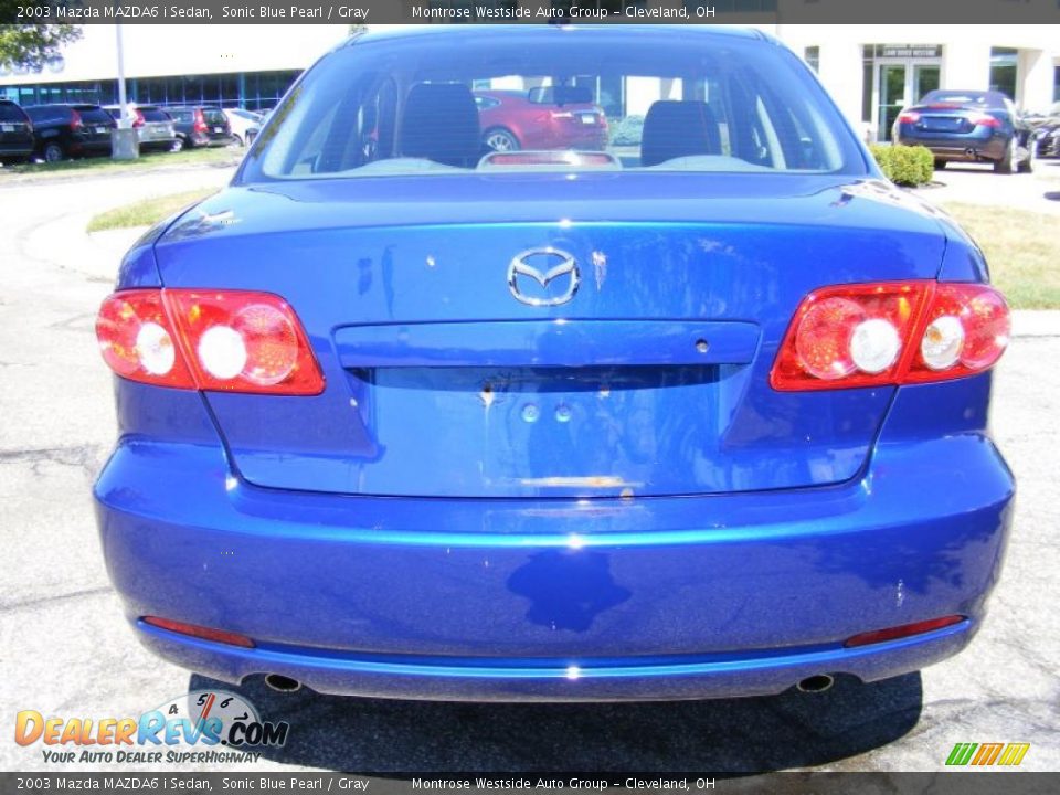 2003 Mazda MAZDA6 i Sedan Sonic Blue Pearl / Gray Photo #4