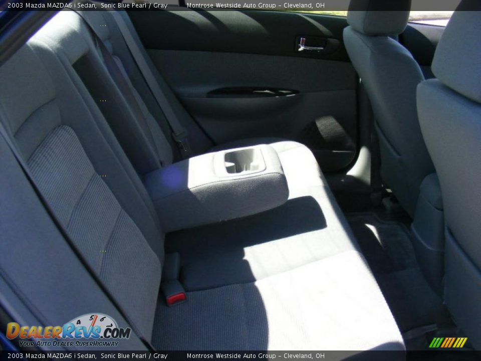2003 Mazda MAZDA6 i Sedan Sonic Blue Pearl / Gray Photo #12