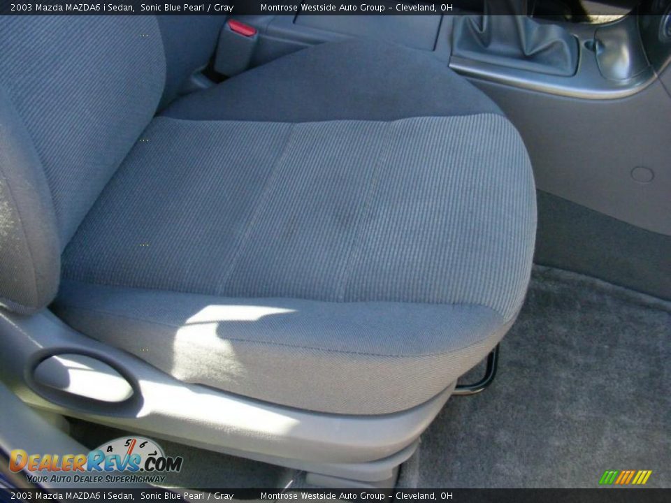 2003 Mazda MAZDA6 i Sedan Sonic Blue Pearl / Gray Photo #14
