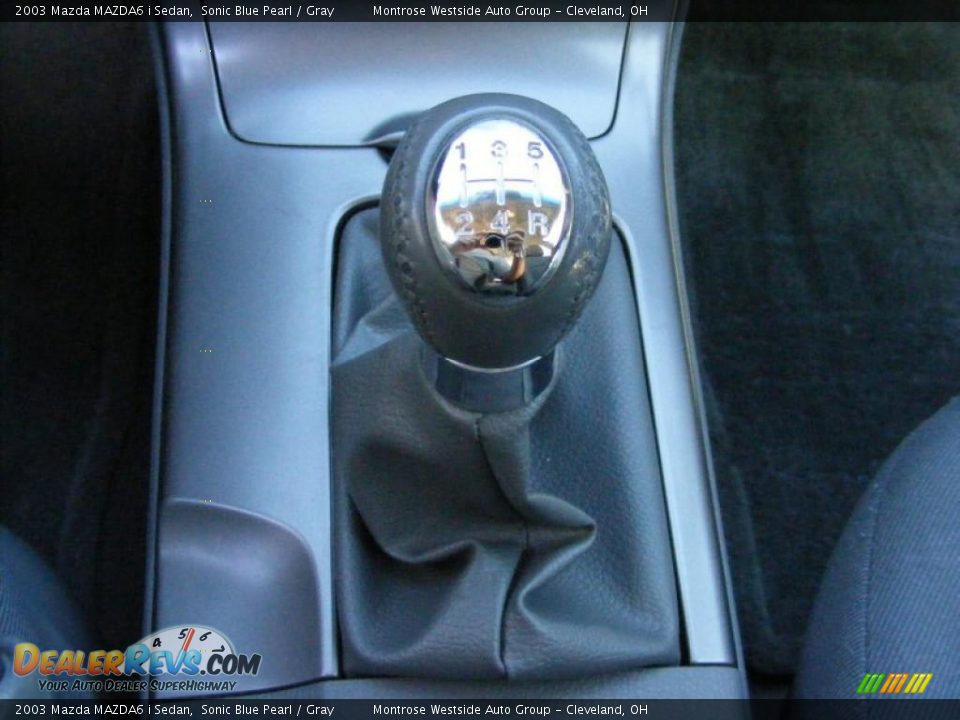 2003 Mazda MAZDA6 i Sedan Sonic Blue Pearl / Gray Photo #22