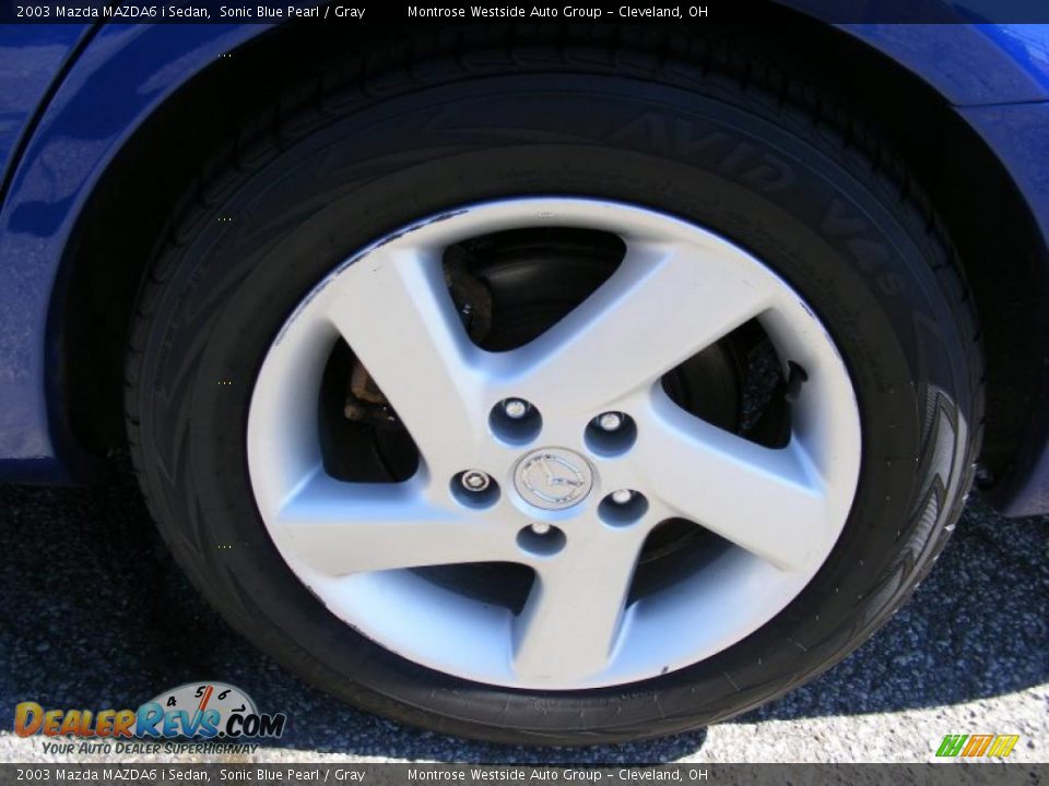 2003 Mazda MAZDA6 i Sedan Sonic Blue Pearl / Gray Photo #26