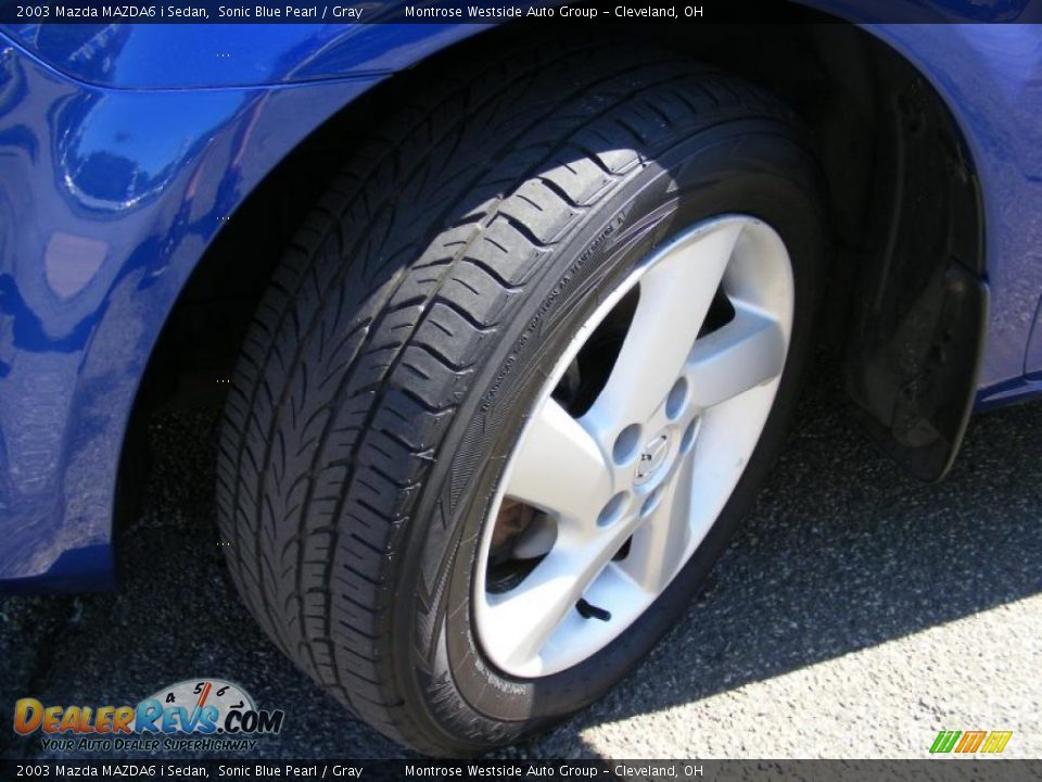 2003 Mazda MAZDA6 i Sedan Sonic Blue Pearl / Gray Photo #27