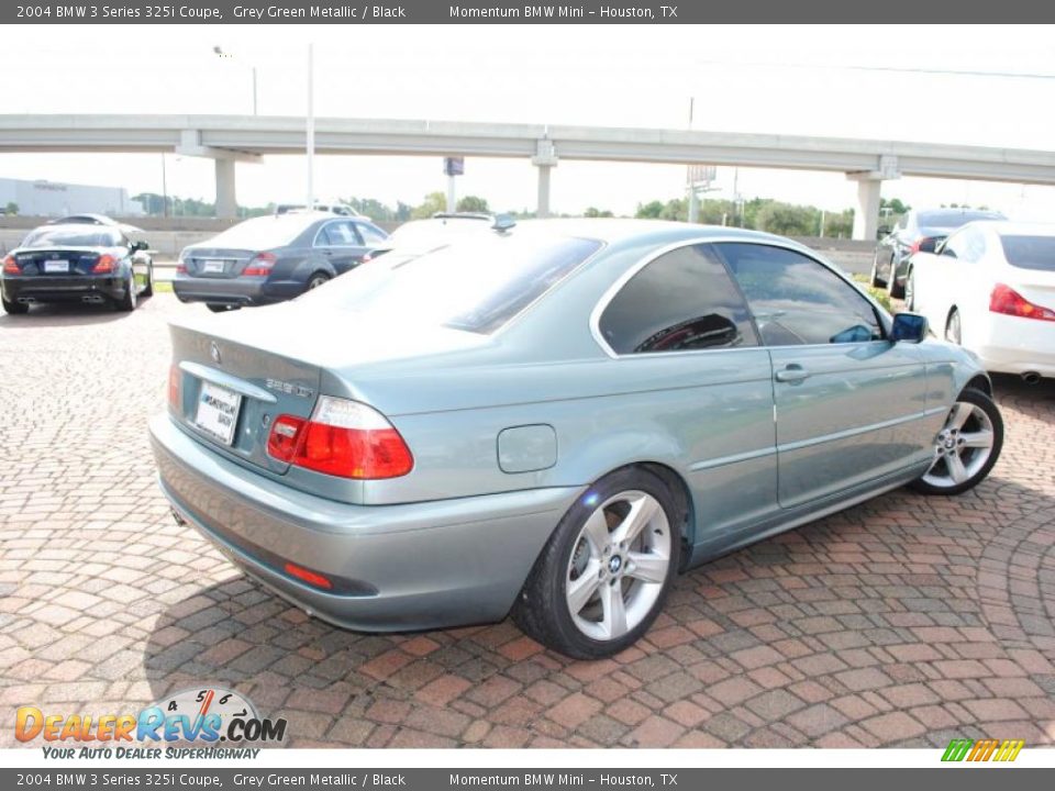 2004 BMW 3 Series 325i Coupe Grey Green Metallic / Black Photo #5