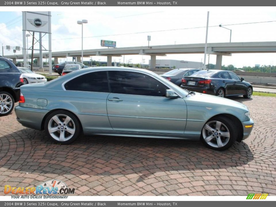 2004 BMW 3 Series 325i Coupe Grey Green Metallic / Black Photo #6