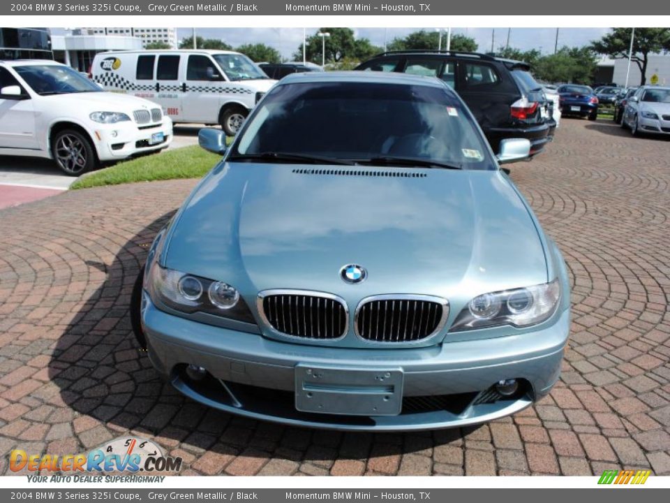2004 BMW 3 Series 325i Coupe Grey Green Metallic / Black Photo #8