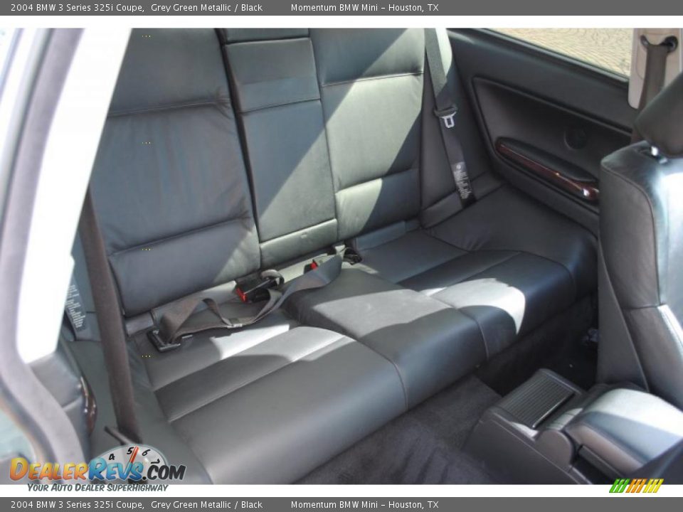 2004 BMW 3 Series 325i Coupe Grey Green Metallic / Black Photo #10