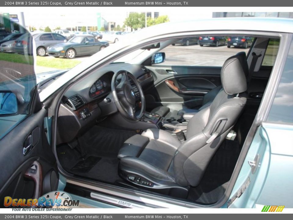 2004 BMW 3 Series 325i Coupe Grey Green Metallic / Black Photo #12
