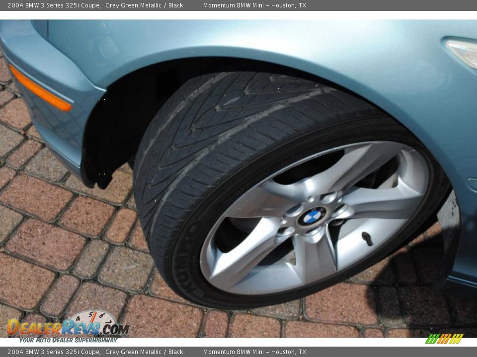 2004 BMW 3 Series 325i Coupe Grey Green Metallic / Black Photo #18