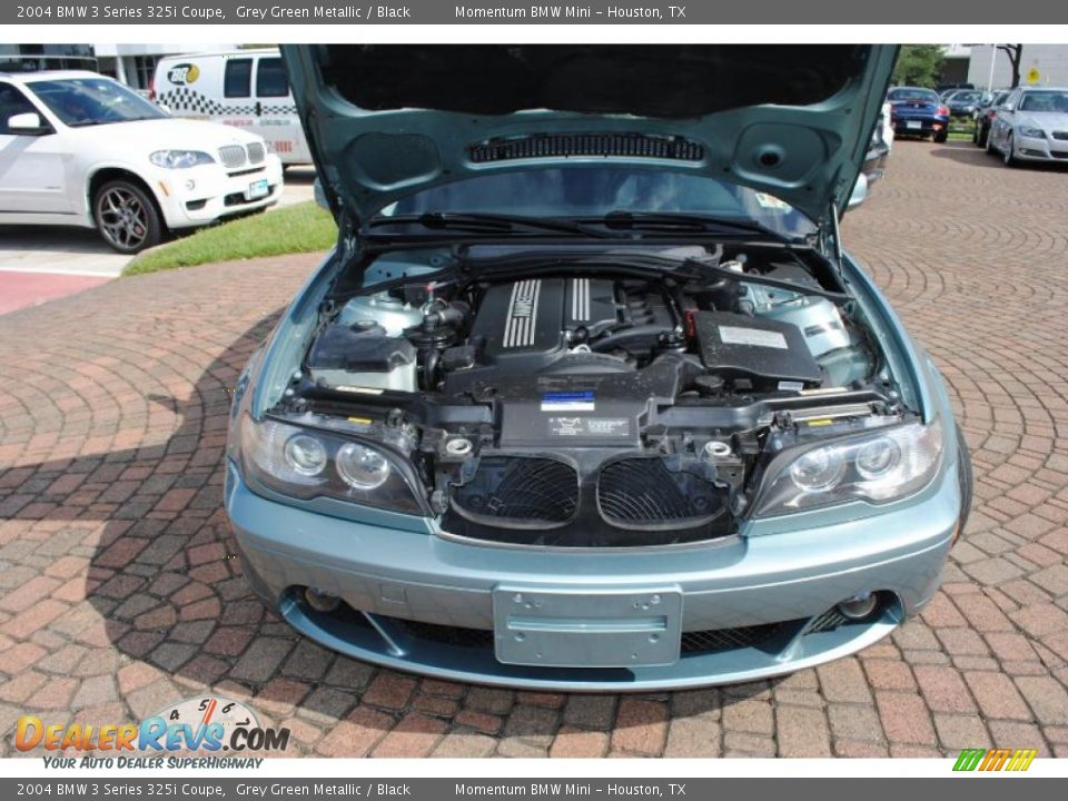 2004 BMW 3 Series 325i Coupe Grey Green Metallic / Black Photo #19