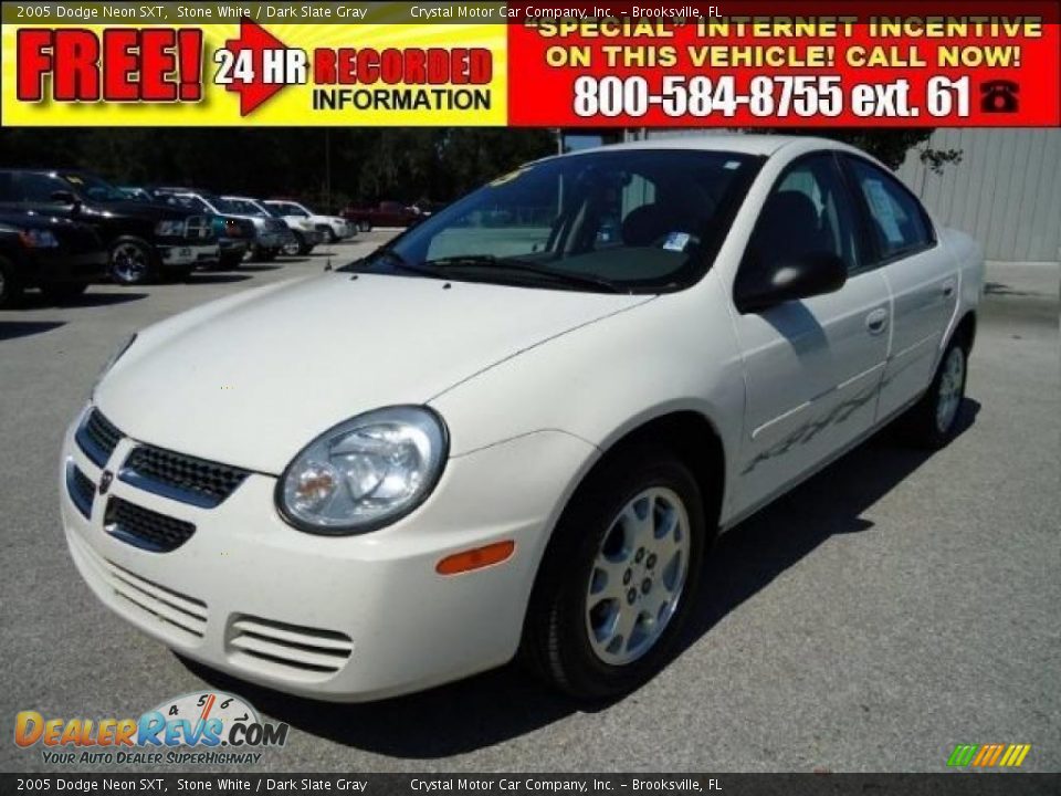 2005 Dodge Neon SXT Stone White / Dark Slate Gray Photo #1