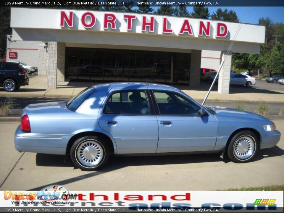 1999 Mercury Grand Marquis LS Light Blue Metallic / Deep Slate Blue Photo #1