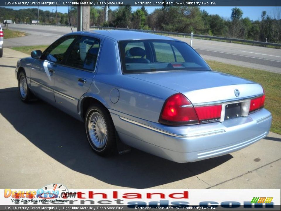 1999 Mercury Grand Marquis LS Light Blue Metallic / Deep Slate Blue Photo #4