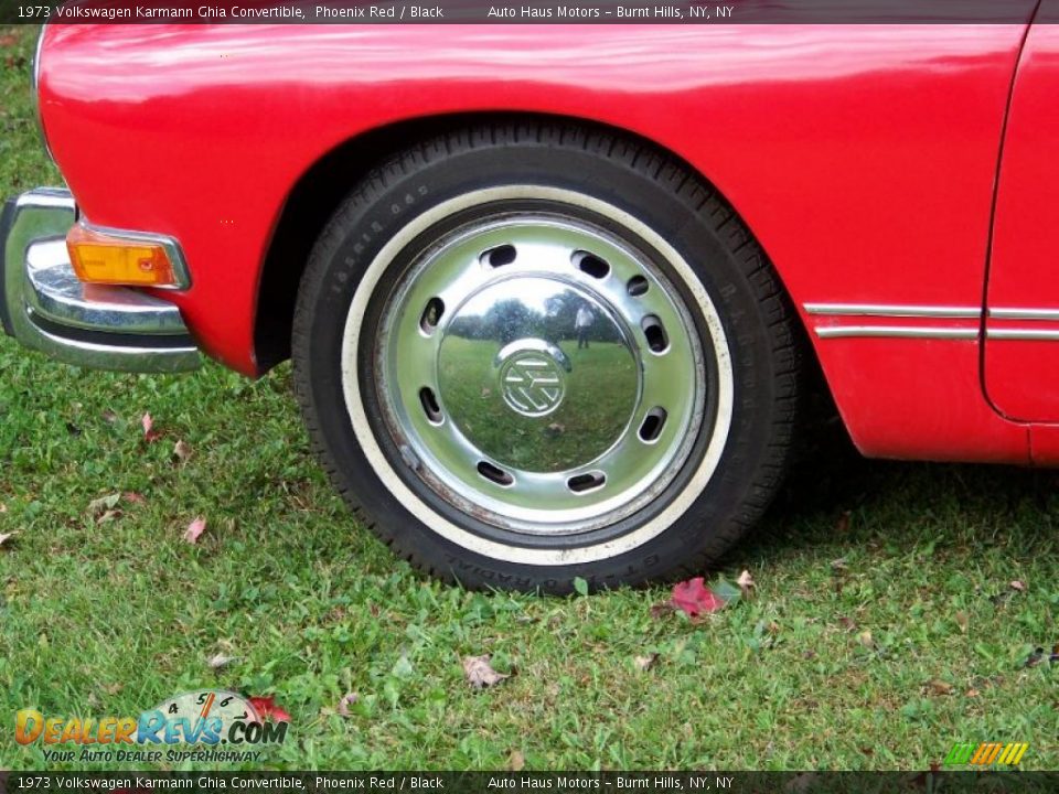 1973 Volkswagen Karmann Ghia Convertible Phoenix Red / Black Photo #9