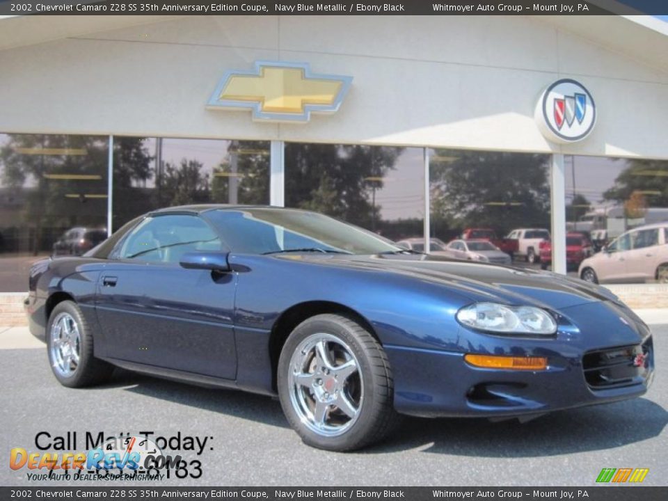 2002 Chevrolet Camaro Z28 SS 35th Anniversary Edition Coupe Navy Blue Metallic / Ebony Black Photo #1