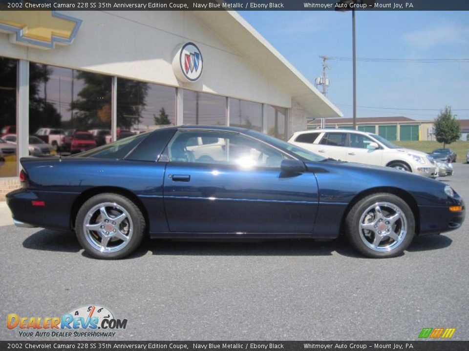 2002 Chevrolet Camaro Z28 SS 35th Anniversary Edition Coupe Navy Blue Metallic / Ebony Black Photo #17