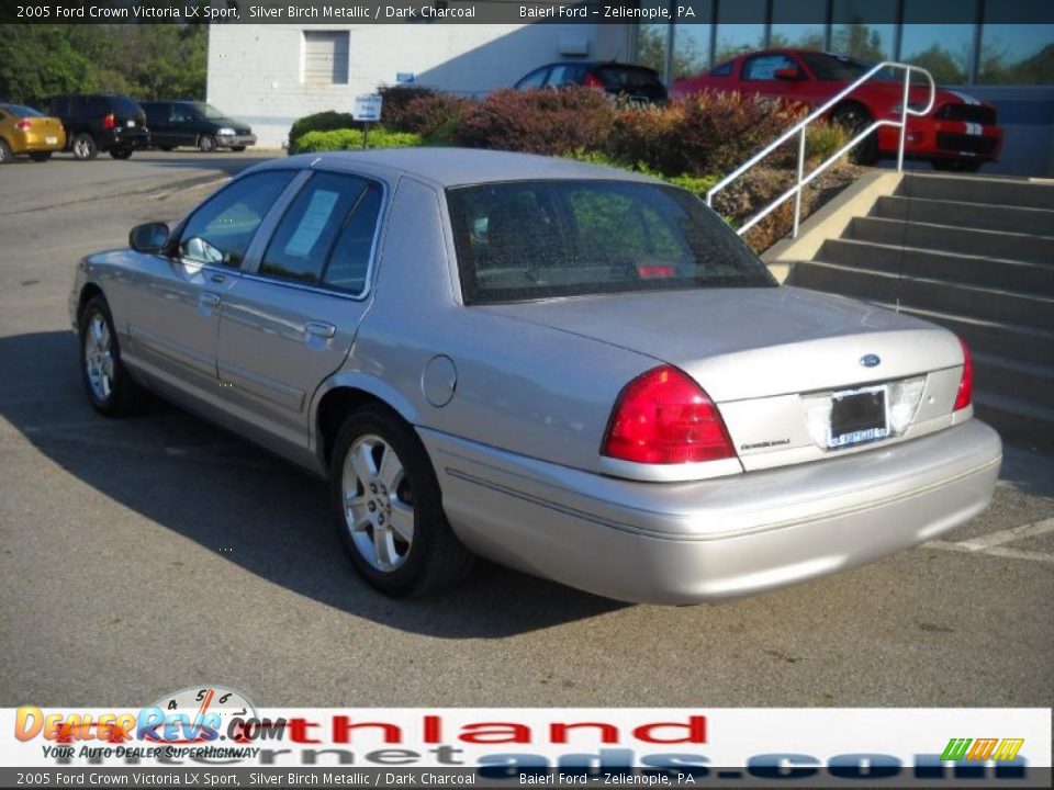 2005 Ford Crown Victoria LX Sport Silver Birch Metallic / Dark Charcoal Photo #8
