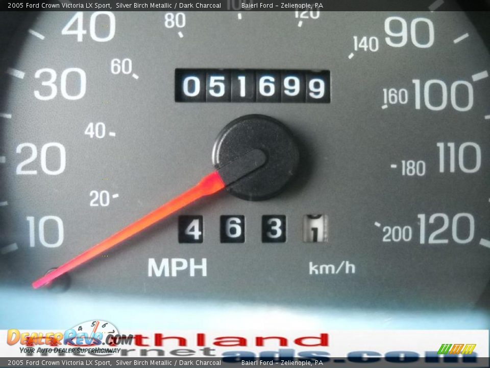 2005 Ford Crown Victoria LX Sport Silver Birch Metallic / Dark Charcoal Photo #20