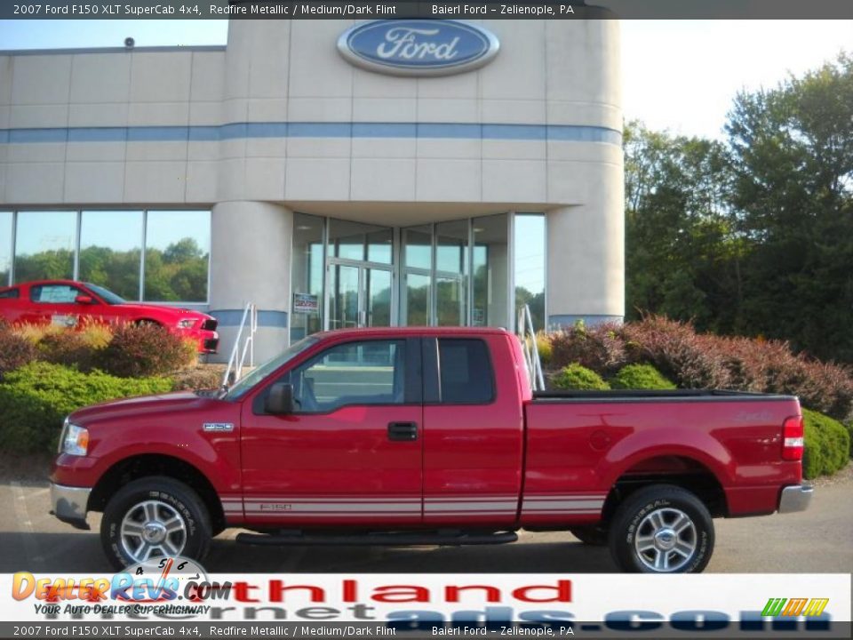 2007 Ford F150 XLT SuperCab 4x4 Redfire Metallic / Medium/Dark Flint Photo #1