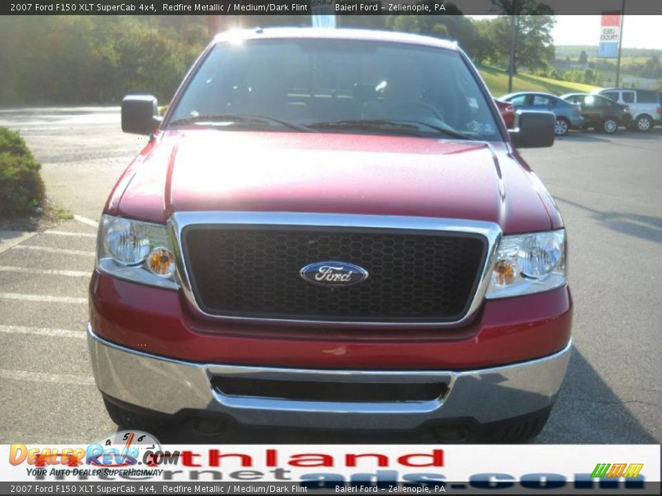 2007 Ford F150 XLT SuperCab 4x4 Redfire Metallic / Medium/Dark Flint Photo #3