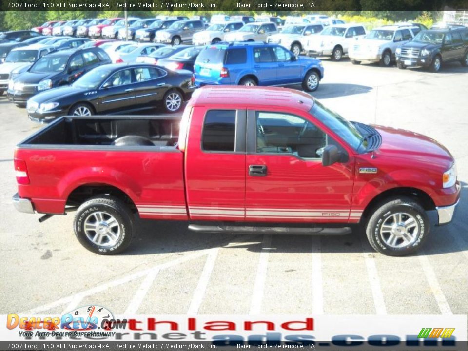 2007 Ford F150 XLT SuperCab 4x4 Redfire Metallic / Medium/Dark Flint Photo #5