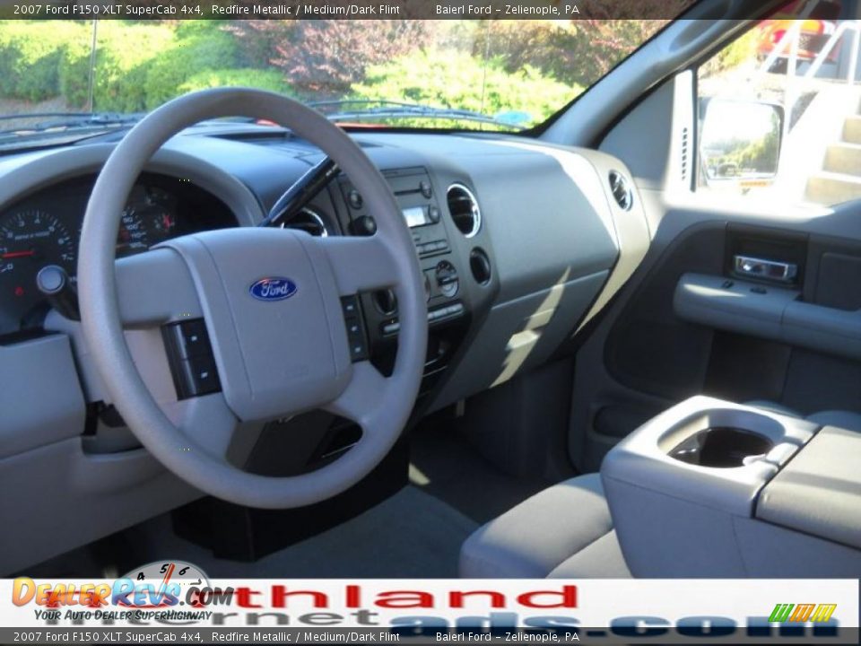 2007 Ford F150 XLT SuperCab 4x4 Redfire Metallic / Medium/Dark Flint Photo #10