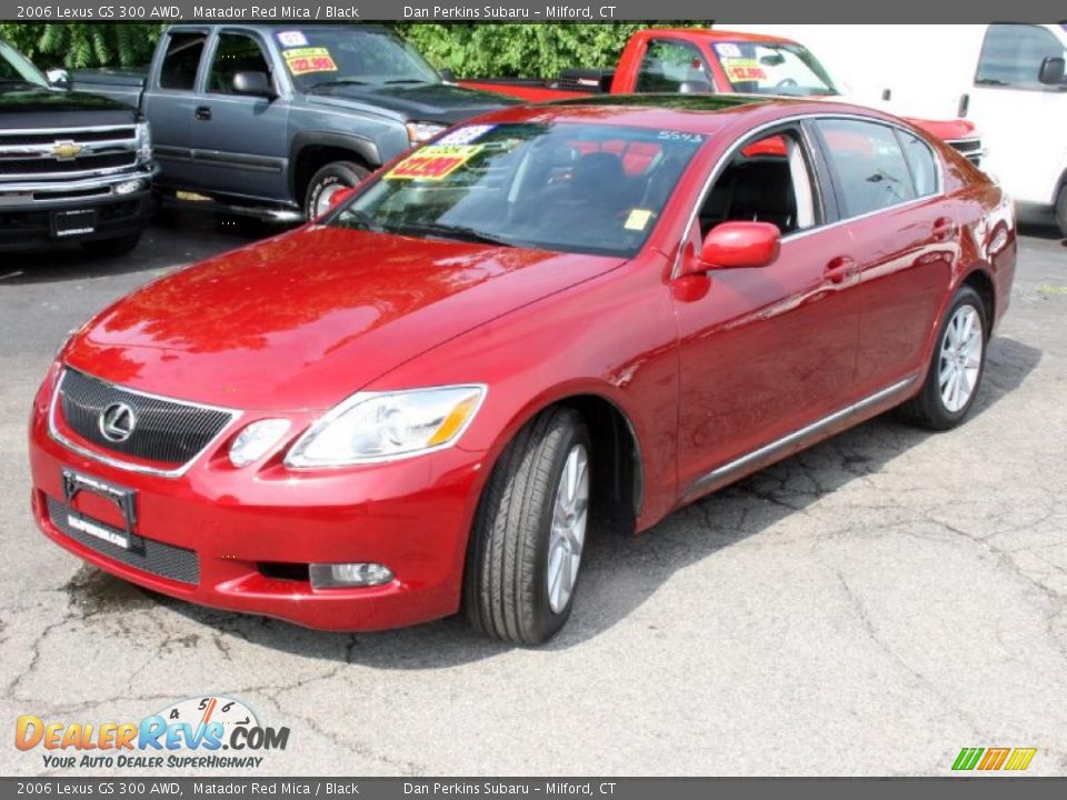 2006 Lexus GS 300 AWD Matador Red Mica / Black Photo #1