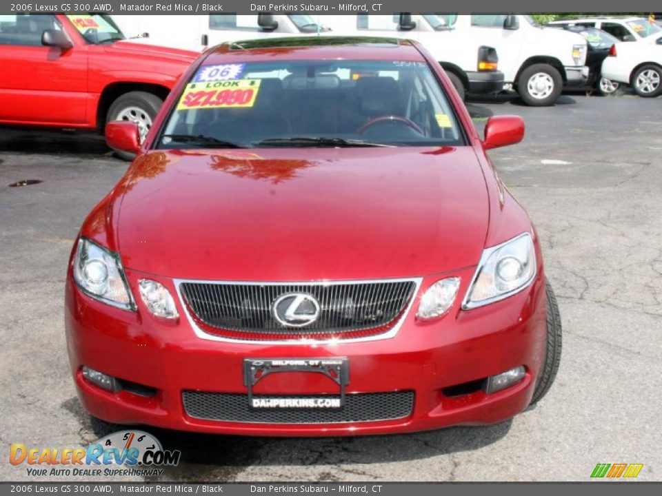 2006 Lexus GS 300 AWD Matador Red Mica / Black Photo #2