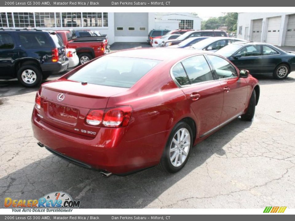 2006 Lexus GS 300 AWD Matador Red Mica / Black Photo #5